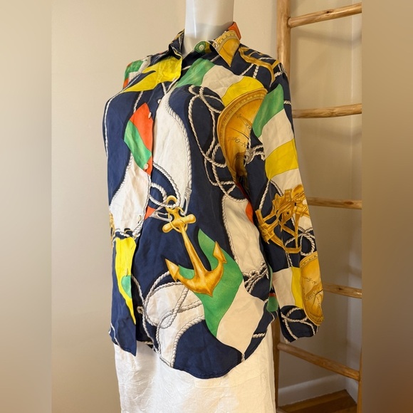 Lauren Ralph Lauren Tops - Lauren Ralph Lauren RARE HOLY GRAIL 90’s Silk Shirt 1992 1993 Archive 10